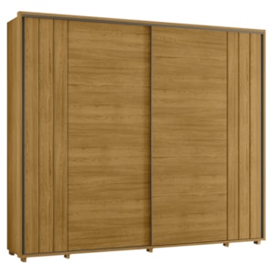 Guarda Roupa Casal Dali 2 Portas Deslizante 278 cm Cumaru Madetec