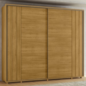 Guarda Roupa Casal Dali 2 Portas Deslizante 278 cm Cumaru Madetec