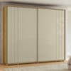 Guarda Roupa Casal Dali 2 Portas Deslizante 278 cm Cumaru Opala Madetec