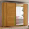 Guarda Roupa Casal Dali 2 Portas Deslizante Com Espelho 278 cm Cinamomo Madetec