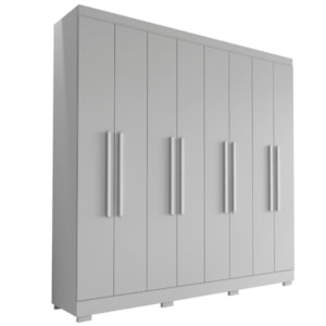 Guarda Roupa Casal Dubai 8 Portas 240 cm Branco ARMoveis