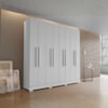 Guarda Roupa Casal Dubai 8 Portas 240 cm Branco ARMoveis