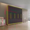 Guarda Roupa Casal Dubai 8 Portas 240 cm Cinamomo Grafite ARMoveis