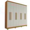 Guarda Roupa Casal Dubai 8 Portas 240 cm Cinamomo Off White ARMoveis