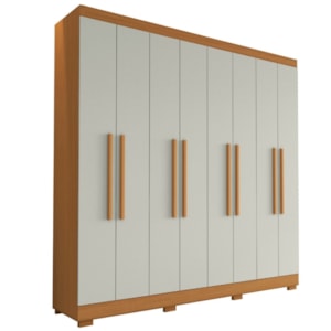 Guarda Roupa Casal Dubai 8 Portas 240 cm Cinamomo Off White ARMoveis