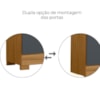 Guarda Roupa Casal Espelho 6P 195 cm Valenca Freijo Cinza Moval