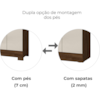 Guarda Roupa Casal Espelho 8P 236 cm Diplomata Castanho Wood Off White Moval