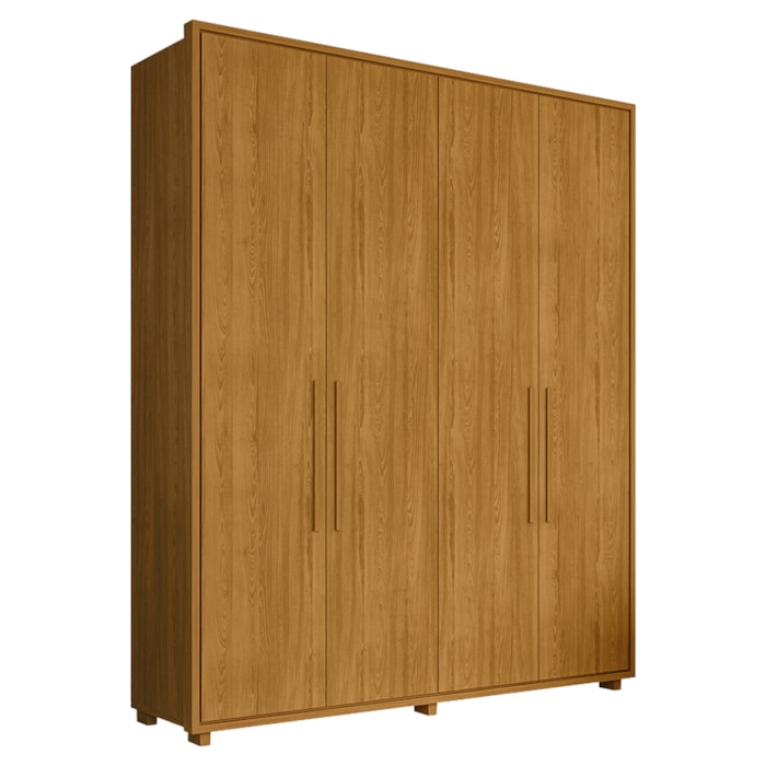 Guarda roupa Casal Greco 4 Portas MDF 188 cm Cinamomo Madetec