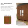 Guarda Roupa Casal Madeira Macica Taeda 12 Portas 225 cm 1292C Castanho Festra