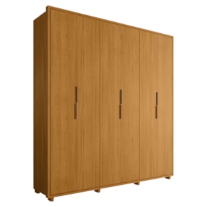Guarda Roupa Casal Matisse 6 Portas MDF 210 cm Cinamomo Madetec