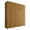 Guarda Roupa Casal Matisse 6 Portas MDF 210 cm Cumaru Madetec