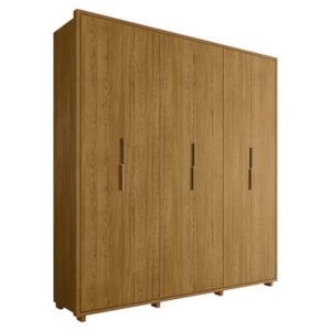 Guarda Roupa Casal Matisse 6 Portas MDF 210 cm Cumaru Madetec
