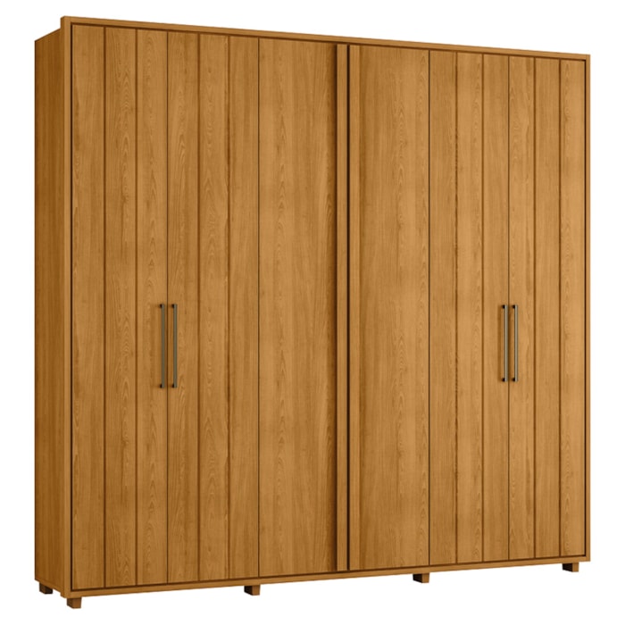 Guarda Roupa Casal Miro 6 Portas 250 cm Cinamomo Madetec