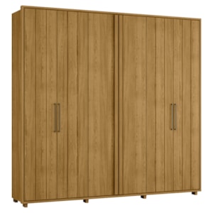 Guarda Roupa Casal Miro 6 Portas 250 cm Cumaru Madetec