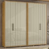 Guarda Roupa Casal Miro 6 Portas 250 cm Cumaru Opala Madetec