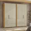 Guarda Roupa Casal Miro 6 Portas 250 cm Cumaru Opala Madetec