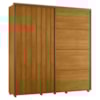 Guarda Roupa Casal Monet 2 Portas Deslizante 230 cm Cinamomo Madetec