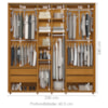 Guarda Roupa Casal Monet 2 Portas Deslizante 230 cm Cinamomo Madetec