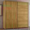 Guarda Roupa Casal Monet 2 Portas Deslizante 230 cm Cumaru Madetec