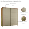 Guarda Roupa Casal Monet 2 Portas Deslizante 230 cm Cumaru Opala Madetec