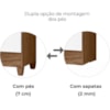 Guarda Roupa Casal MS912 6P 165 cm Naturale Branco Moval