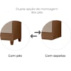 Guarda Roupa Casal Panama 6P 153 cm Carvalho Fendi Moval