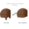 Guarda Roupa Casal Panama 6P 153 cm Carvalho Moval