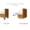 Guarda Roupa Casal Panama 6P 153 cm Freijo Off White Moval