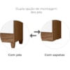 Guarda Roupa Casal Panama 6P 153 cm Naturale Branco Moval