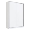 Guarda Roupa Casal RC2002 MDF 2 Portas 165 cm Branco NOVAM
