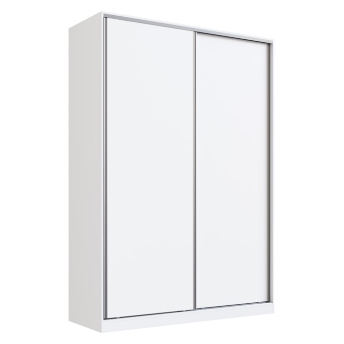Guarda Roupa Casal RC2002 MDF 2 Portas 165 cm Branco NOVAM