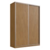 Guarda Roupa Casal RC2002 MDF 2 Portas 165 cm Freijó Natura NOVAM
