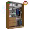 Guarda Roupa Casal RC2002 MDF 2 Portas 165 cm Freijó Natura NOVAM