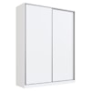 Guarda Roupa Casal RC2003 MDF 2 Portas 183 cm Branco NOVAM