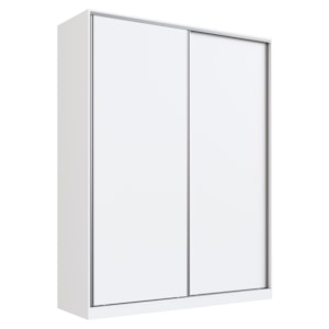 Guarda Roupa Casal RC2003 MDF 2 Portas 183 cm Branco NOVAM