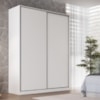 Guarda Roupa Casal RC2003 MDF 2 Portas 183 cm Branco NOVAM