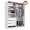 Guarda Roupa Casal RC2003 MDF 2 Portas 183 cm Branco NOVAM