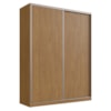 Guarda Roupa Casal RC2003 MDF 2 Portas 183 cm Freijó Natura NOVAM