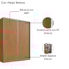 Guarda Roupa Casal RC2003 MDF 2 Portas 183 cm Freijó Natura NOVAM