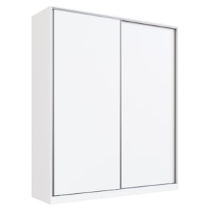 Guarda Roupa Casal RC2006 MDF 2 Portas 200 cm Branco NOVAM