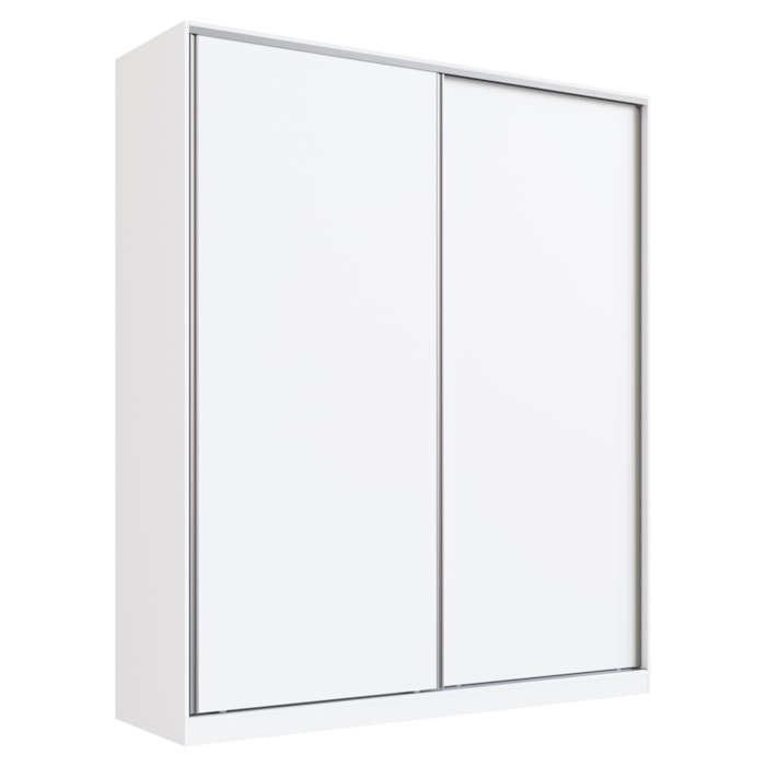 Guarda Roupa Casal RC2006 MDF 2 Portas 200 cm Branco NOVAM