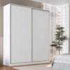 Guarda Roupa Casal RC2006 MDF 2 Portas 200 cm Branco NOVAM
