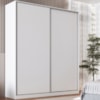 Guarda Roupa Casal RC2006 MDF 2 Portas 200 cm Branco NOVAM