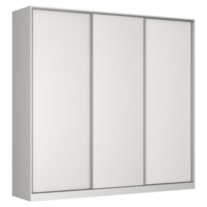 Guarda Roupa Casal RC3001 MDF 3 Portas 247 cm Branco NOVAM