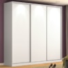 Guarda Roupa Casal RC3001 MDF 3 Portas 247 cm Branco NOVAM