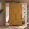 Guarda Roupa Casal Veronese 06 Portas Com Espelhos 230 cm Cinamomo Madetec