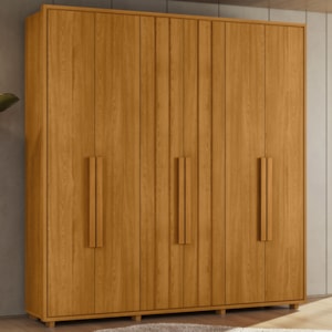 Guarda Roupa Casal Veronese 6 Portas 230 cm Cinamomo Madetec
