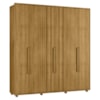 Guarda Roupa Casal Veronese 6 Portas 230 cm Cumaru Madetec