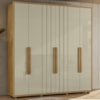 Guarda Roupa Casal Veronese 6 Portas 230 cm Cumaru Opala Madetec