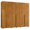 Guarda Roupa Casal Volpi 6 Portas MDF 278 cm Cinamomo Madetec